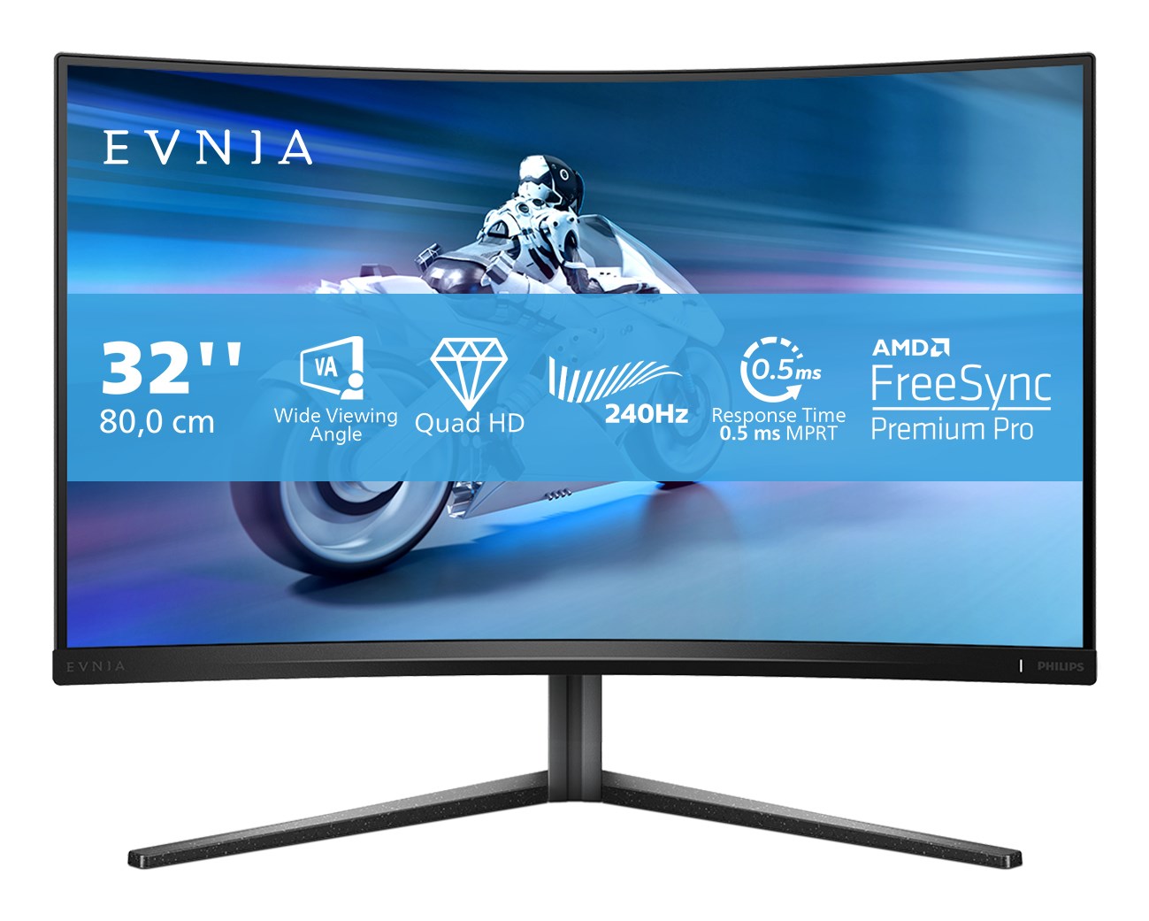 MONITOR PHILIPS LED 31.5" 32M2C5500W/00 240Hz