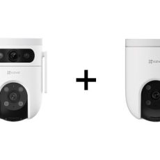 EZVIZ Zestaw Kamera IP do monitoringu H8c 4G 2K + Kamera obrotowa H9C WiFi 2K 2w1 (3MP+3MP)