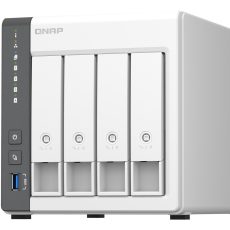 Qnap TS-433-4G, Tower, 4 x 2.5"/3.5" SATA , ARM 2.0GHz Quad core, 4GB, 1 x 2.5GbE + 1 x GbE, External adapter (PSU)