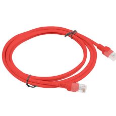 PATCHCORD KAT.5E UTP 2M CZERWONY FLUKE PASSED LANBERG 10-PACK