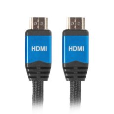 Kabel Lanberg Premium CA-HDMI-20CU-0018-BL (HDMI M - HDMI M; 1,8m; kolor czarny)