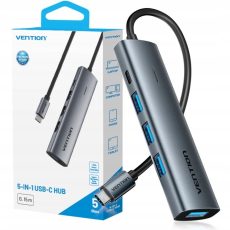 Hub 5w1 USB-C 3.0 Vention 0.15m