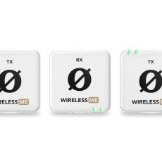 RODE Wireless ME Dual White  - Kompaktowy bezprzewodowy system mikrofonowy z dwoma nadajnikami do nagrywania dwukanałowego (biały)