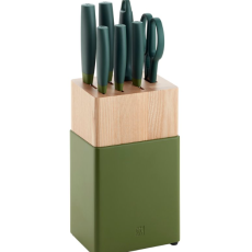 Zestaw 5 noży w bloku ZWILLING Now S 53070-220-0 - zielony