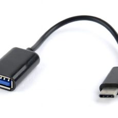 Kabel GEMBIRD A-OTG-CMAF2-01 (USB typu C M - USB 2.0 F; 0,20m; kolor czarny)