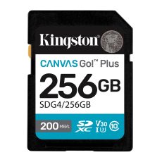 Karta pamięci Kingston Canvas Go Plus SDG4/256GB (256GB; Class U3, V30; Karta pamięci)