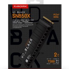 Dysk SSD WD Black SN850X WDS200T2XHE (2 TB ; M.2; PCIe NVMe 4.0 x4; heatsink)