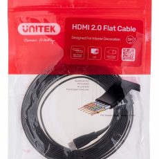 UNITEK KABEL HDMI 2.0 4K60HZ,PŁASKI,5M,C11063BK-5M