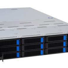 Platforma Asus Rack (2U) RS720A-E12-RS12 AMD Epyc 9004 (8x NVMe, 4x SATA/SAS, 2xM.2, 4xGPU, 2x10Gbe, IPMI, 1+1 2600W)