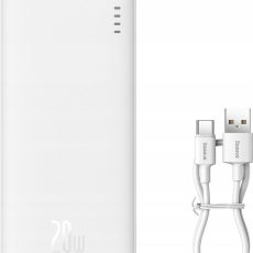 BASEUS POWERBANK AIRPOW 10000MAH 20W (BIAŁY)