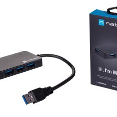 Hub NATEC Moth NHU-1342 (4x USB 3.0; kolor czarny)