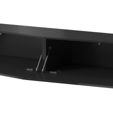 Szafka RTV VIGO SLANT 180cm (2x90) czarny/czar.poł