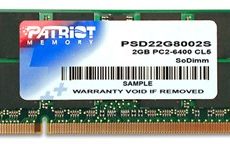 Pamięć Patriot Memory Signature PSD22G8002S (DDR2 SO-DIMM; 1 x 2 GB; 800 MHz; CL6)
