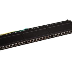 Patch panel A-LAN PK028 (0.5U; 19"; kat. 6; STP; 24xRJ-45)