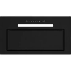 Okap kuchenny do zabudowy MPM-54-OWS-01czarne szkło, sterowanie gestem, oświetlenie LED, pochłaniacz i wyciąg