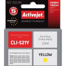 Activejet ACC-521YN Tusz  (zamiennik Canon CLI-521Y; Supreme; 10 ml; żółty)