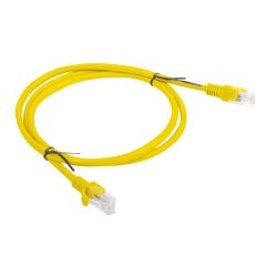 Patchcord UTP Lanberg PCU5-10CC-0100-Y (RJ45 - RJ45 ; 1m; UTP; kat. 5e; kolor żółty)