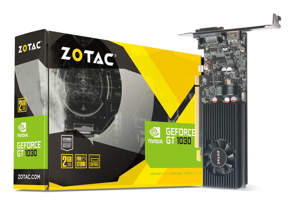 Zotac GT 1030 LP 2GB GDDR5 64b DVI-D HDMI