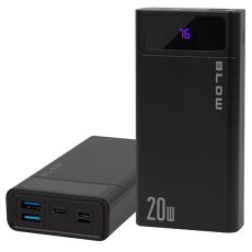 BLOW POWER BANK 20000MAH QC+PD 20W + LIGHTNING CZARNY PB20E