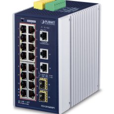 Switch PLANET IGS-20160HPT 16xPoE 2xSFP