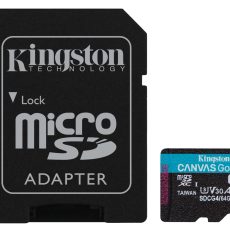 KINGSTON microSDXC Canvas Go Plus 64GB + Adapter