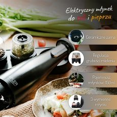 Zestaw młynków do przypraw ADLER AD 4449b czarny