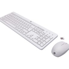 Zestaw klawiatura + mysz HP 230 Wireless Mouse and Keyboard Combo bezprzewodowe białe 3L1F0AA