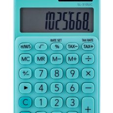 CASIO Kalkulator kieszonkowy  SL-310UC-GN BOX, 10-cyfrowy, 70x118mm, kartonik, zielony