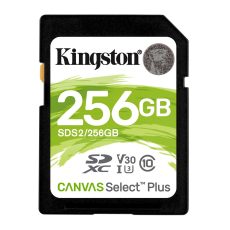 Karta pamięci Kingston Canvas Select Plus SDS2/256GB (256GB; Class U3, V30; Karta pamięci)