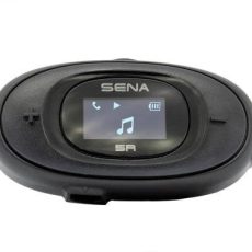 Interkom motocyklowy Sena 5R-01D 5R Bluetooth 5.1 700m z wyświetlaczem LCD i uniwersalnym zestawem mikrofonów na 2 kaski