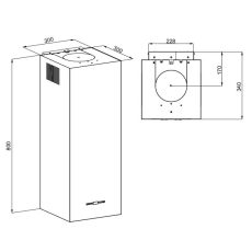 Okap MAAN Ponza W 830 biały