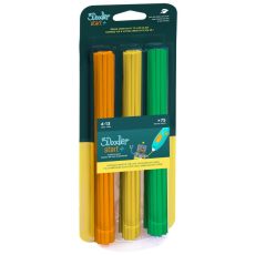 FILAMENT 3DOODLER START EKO, 2.5MM, 75 SZTUK, 3 KOLORY, POM, ŻÓŁTY, ZIEL 3DS-ECO-MIX2-75
