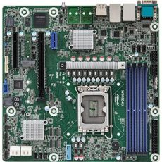 Płyta główna ASRock W680D4U 1x LGA1700 Intel Core 12/13gen W680 (4xDIMM, SATA, 1xM.2, 2x1GbE, IPMI)