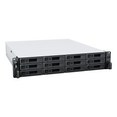 NAS Synology RS2423RP+; 2U RACK; 12x (3.5" SATA HDD/2.5" SATA HDD); AMD Ryzen V1780B; 8 GB DDR4 ECC UDIMM (max. 32GB), 2x 1GbE RJ-45, 1x 10GbE RJ-45