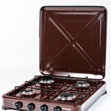 Kuchenka gazowa nastawna 4-palnikowa Ravanson K-04BR (brązowy)