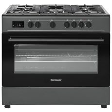 Kuchnia gazowo elektryczna Ravanson KWGE-K90A Cheff Modern Black (czarny)