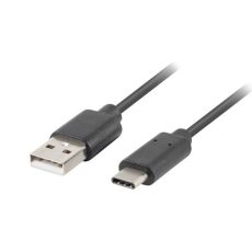 Kabel Lanberg QC 3.0 CA-USBO-20CU-0010-BK (USB 2.0 typu A - USB typu C ; 1m; kolor czarny)