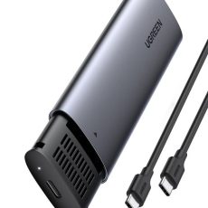 Ugreen kieszeń na dysk SSD M.2 obudowa dysku USB 3.2 Gen 2 (SuperSpeed USB 10 Gbps) + kabel USB Typ C 0,5m szary (CM400 10902)