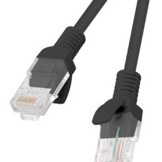 PATCHCORD KAT.5E UTP 1M CZARNY FLUKE PASSED LANBERG 10-PACK
