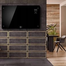 Grzejnik elektryczny czarny Q20F1 CARRUZZO