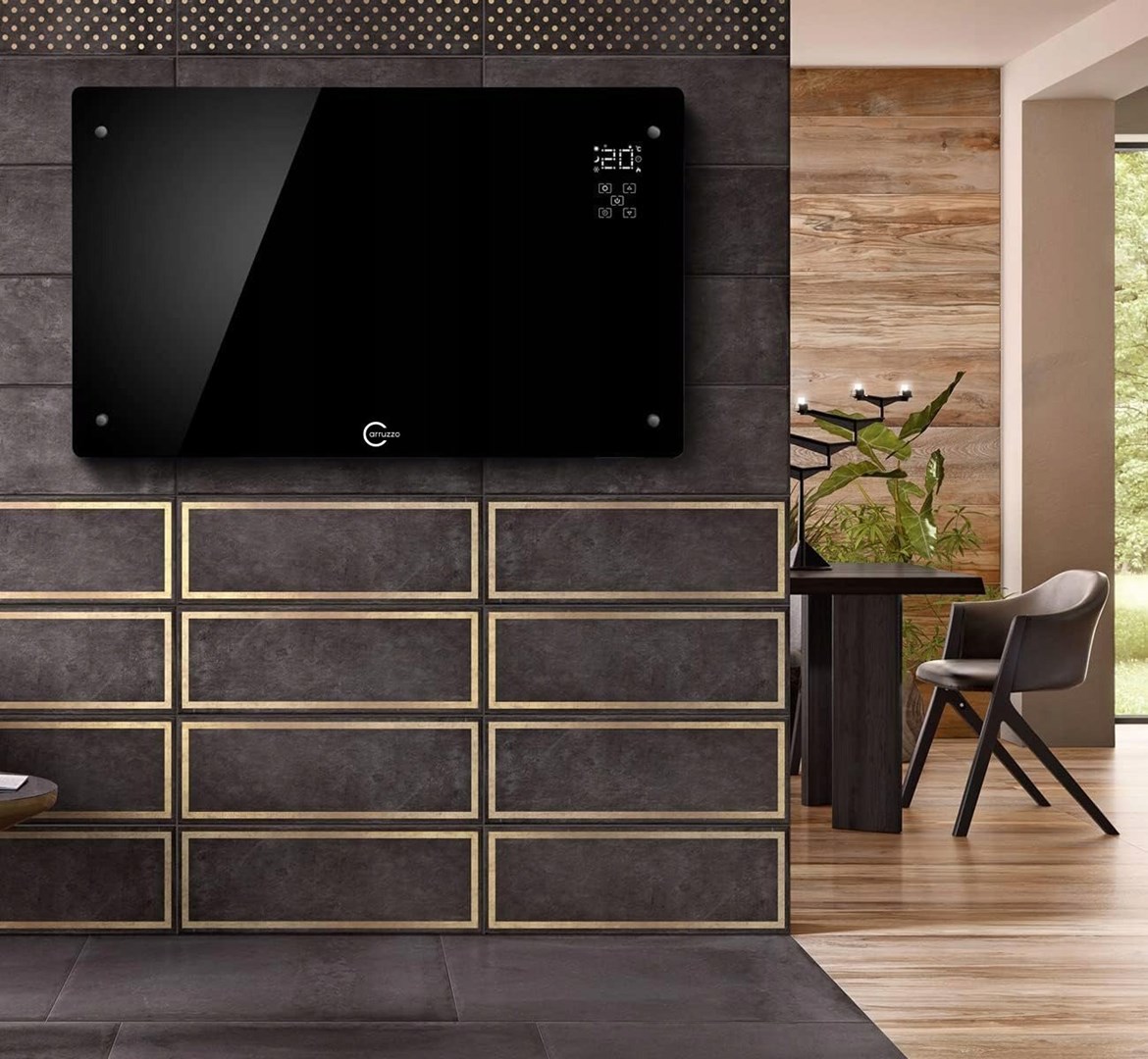 Grzejnik elektryczny czarny Q20F1 CARRUZZO