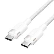 Kabel USB-C do USB-C Vention w oplocie 3A 480Mbps 60W PD 2m biały