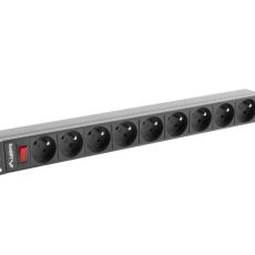 Listwa RACK Lanberg PDU-09E-0300-BK (7 x UTE; 16 A (3680 W); 3m; kolor czarny)