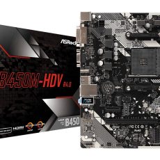 Płyta główna Asrock B450M-HDV R4.0 (AM4; 2x DDR4 DIMM; Micro ATX)
