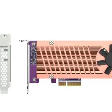 Qnap QM2-2P-344A,2 x M.2 PCIe SSD expansion card; 2x M.2 2280/22110 PCIe (Gen3 x4) SSDs; Low-profile/Full-height bracket
