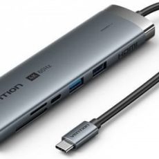 Stacja dokująca USB-C 9w1 Vention 4K 60Hz 100W PD 0.15m