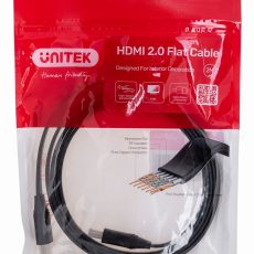 UNITEK KABEL HDMI 2.0 4K60HZ, PŁASKI, 2M, C11063BK-2M