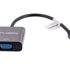 Adapter Lanberg AD-0006-BK (Mini DisplayPort M - D-Sub (VGA) F; 0,20m; kolor czarny)