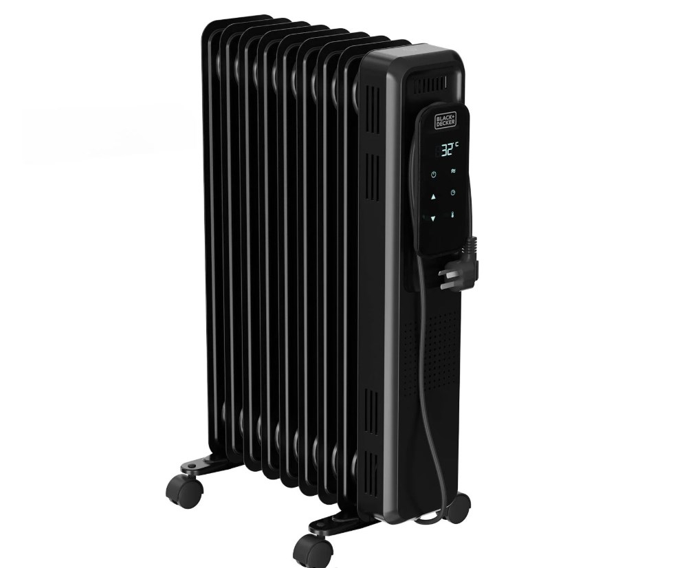 Grzejnik olejowy Black+Decker BXRA2001E (2000W; 9 elementów)