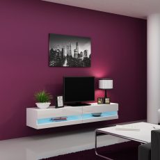 Szafka RTV VIGO NEW '180' 30/180/40 biały/biały poł